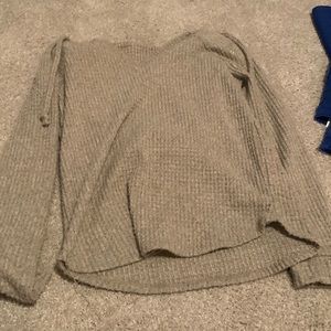 Poncho sweater from local boutique